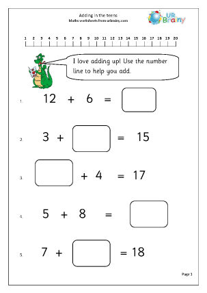 Addition Year 2 (aged 6-7) - URBrainy.com