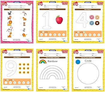 Buy Pre Nursery Activity Worksheets 64 Pages - English, Maths, GK ...