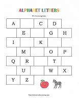 nursery alphabet worksheet