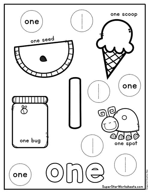 Preschool Number Worksheets -Worksheets Library