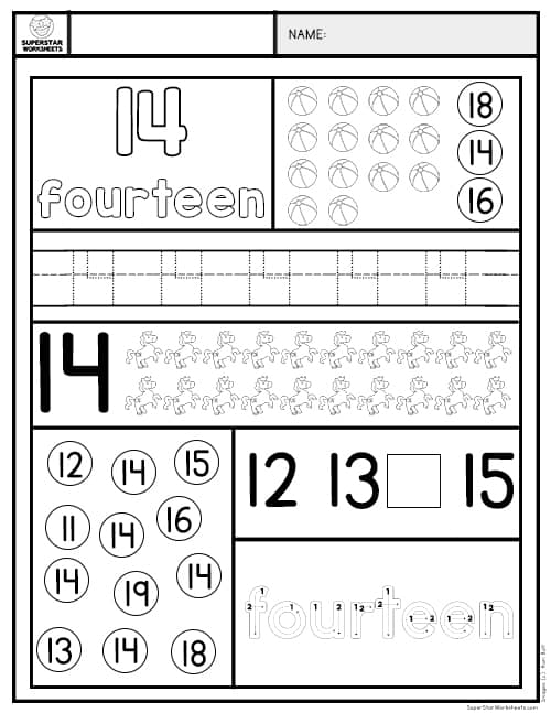 Preschool Number Worksheets -Worksheets Library