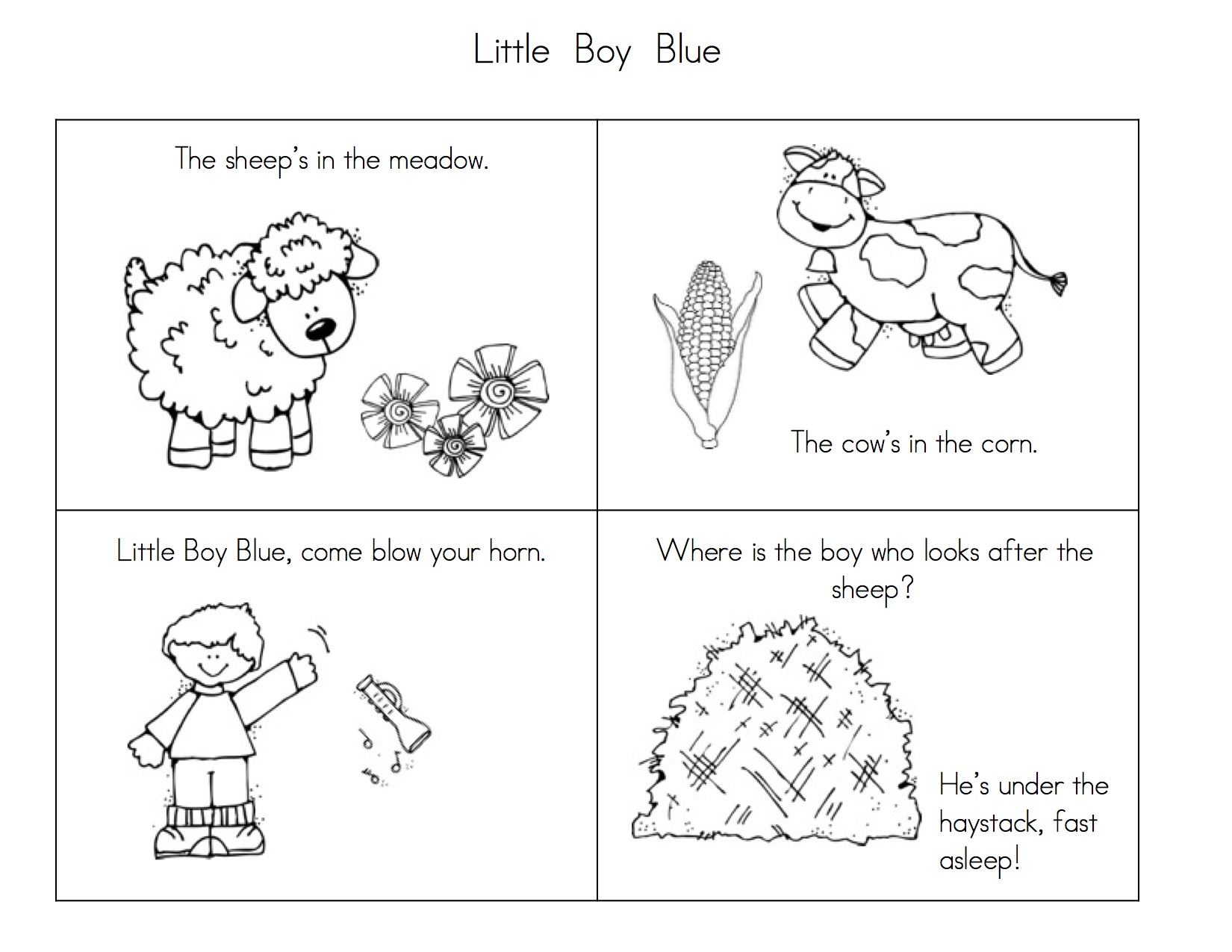 More Fun with Nursery Rhymes! | Kindergarten Nana - Worksheets Library more-fun-with-nursery-rhymes-kindergarten-nana-worksheets-library
