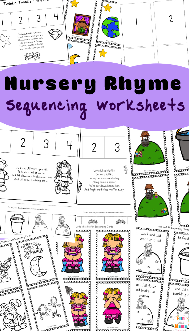 nursery rhymes worksheet for preschoolers