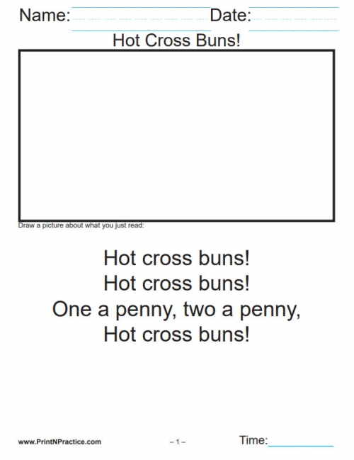 nursery rhymes worksheet for preschoolers