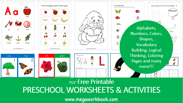 Preschool Worksheets - Free Printable Worksheets For Preschoolers ...