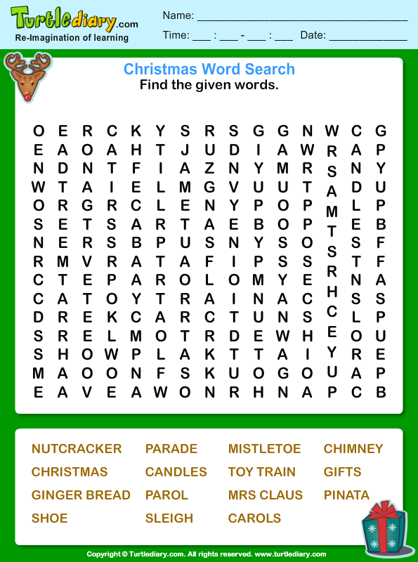 Nutcracker Word Search | Turtle Diary Worksheet