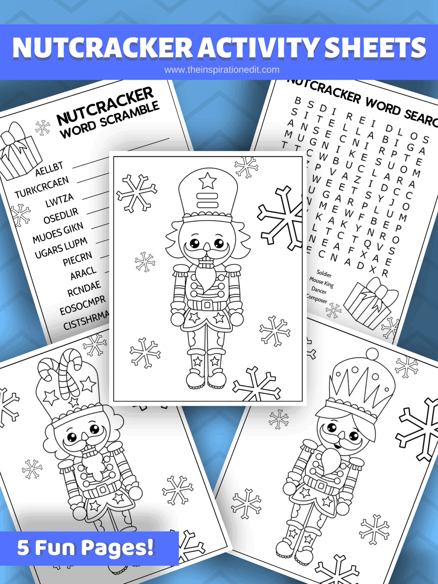 Nutcracker Activity Sheets and Crafts for Kids · The Inspiration Edit