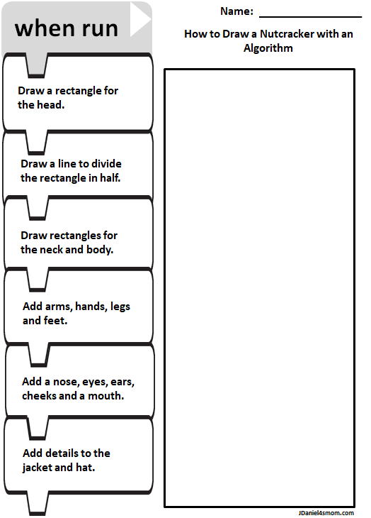 Offline Code Academy- How to Draw a Nutcracker - JDaniel4s Mom