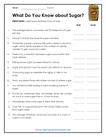 nutrition for kids worksheet