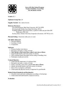 nutrition lesson plans
