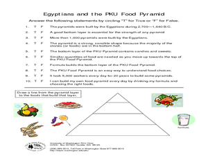 nutrition pyramid worksheet