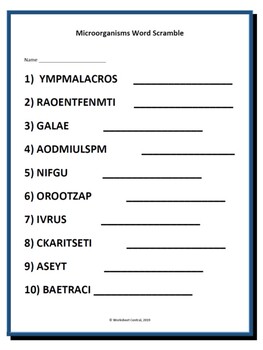 nutrition word scramble