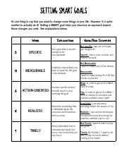 nwea goal setting worksheet