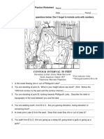 Topographic Map Reading Practice Worksheet | PDF | Contour Line ...