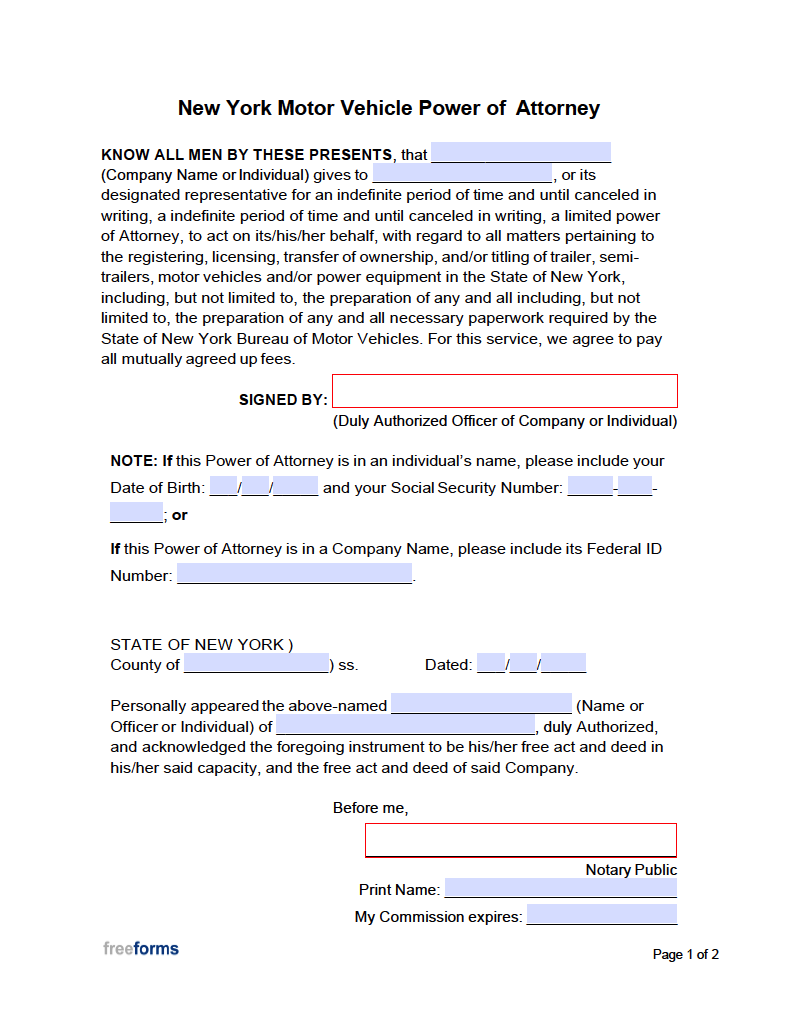 nys dmv printable bill of sale
