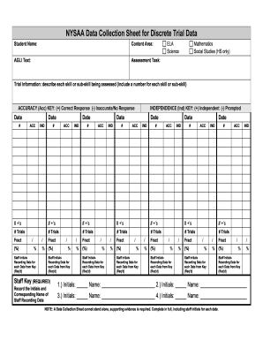 nysaa worksheet