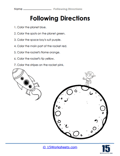Following Directions Worksheets - 15 Worksheets Library