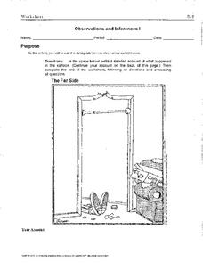 Observations and Inferences Worksheet for 4th - 7th Grade | Lesson ...