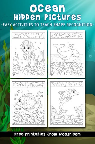 Ocean Hidden Picture Printables to Teach Shape Recognition | Woo ...