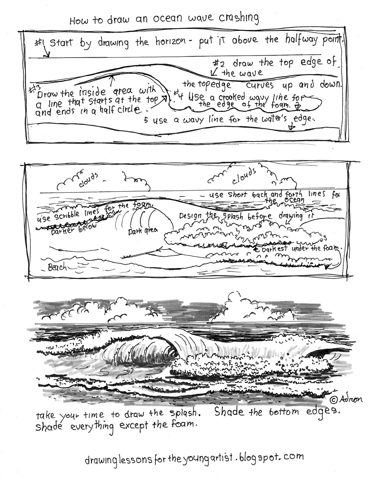 How to Draw Worksheets for The Young Artist: Printable How To Draw ...