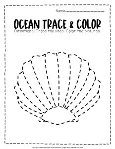 Free Printable Ocean Tracing Worksheets - The Keeper of the Memories
