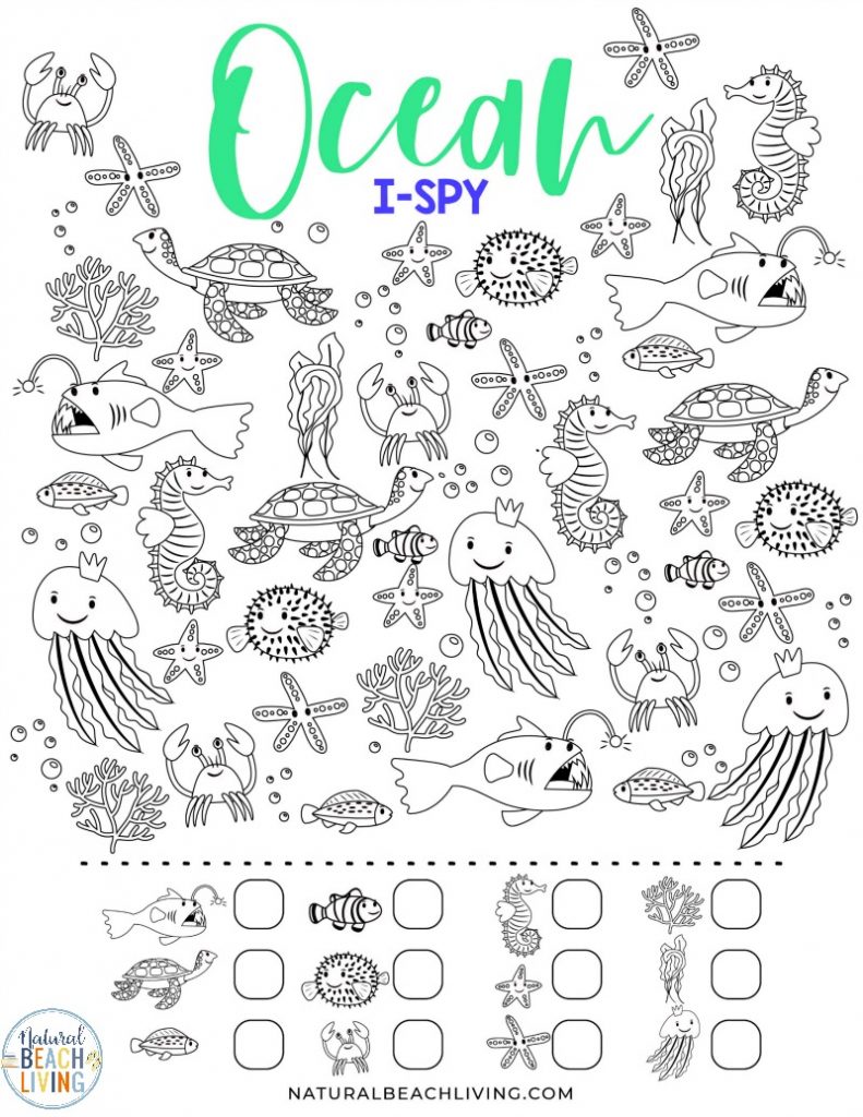 Free Printable Ocean Activity Pages for Preschoolers and ...