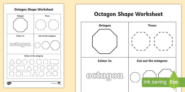octagon worksheet