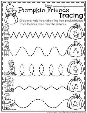 October Preschool Worksheets - Planning Playtime
