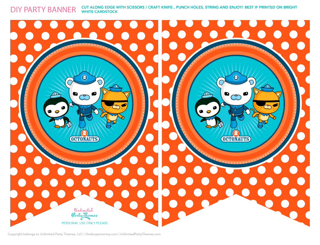 octonauts printable banner