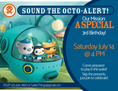 Octonauts Birthday Party - Star City Boy Mom