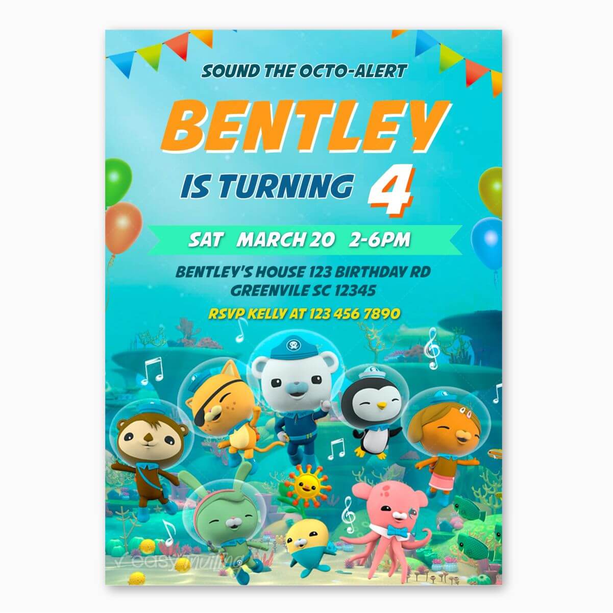 Octonauts Birthday Invitation - Easy Inviting