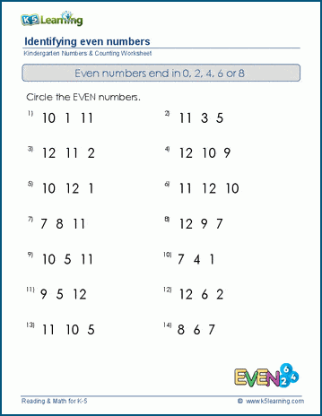 odd and even worksheet free