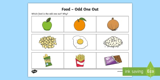 Activities And Puzzles: Odd One Out | Worksheet | PrimaryLeap.co.uk