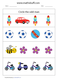 Animals Worksheet - Odd one Out | Planerium