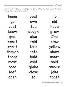 oe worksheets and games - Galactic Phonics