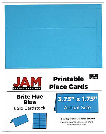 Avery Printable Blank Place Cards With Sure Feed 1 716 x 3 34 ...