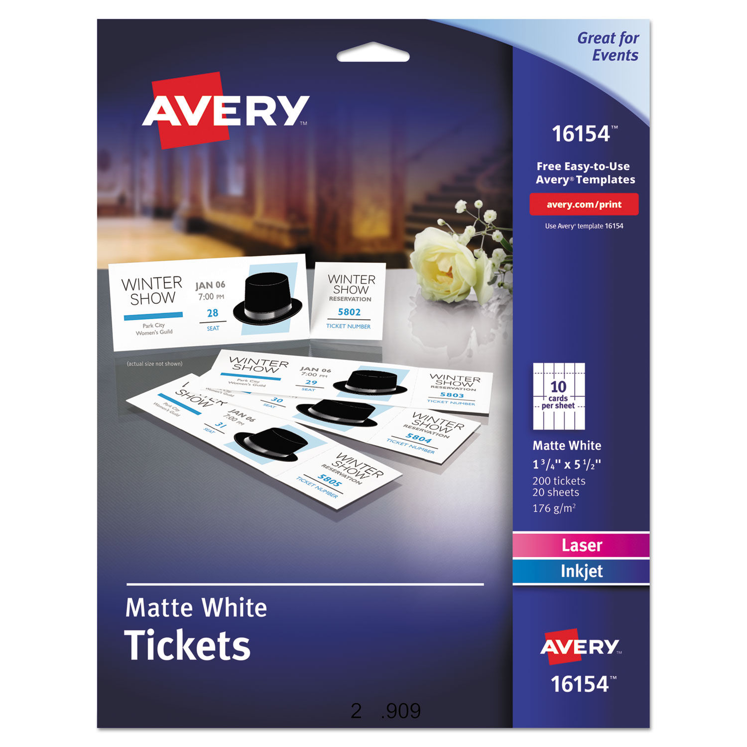 officemax sequentially numbered printable tickets instructions