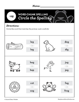 og word family worksheet
