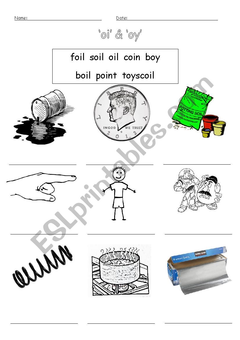 oi oy - ESL worksheet by teapotwhat