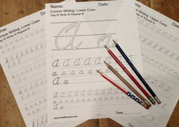 50+ Cursive Writing Worksheets ⭐ Alphabet Letters, Sentences ...