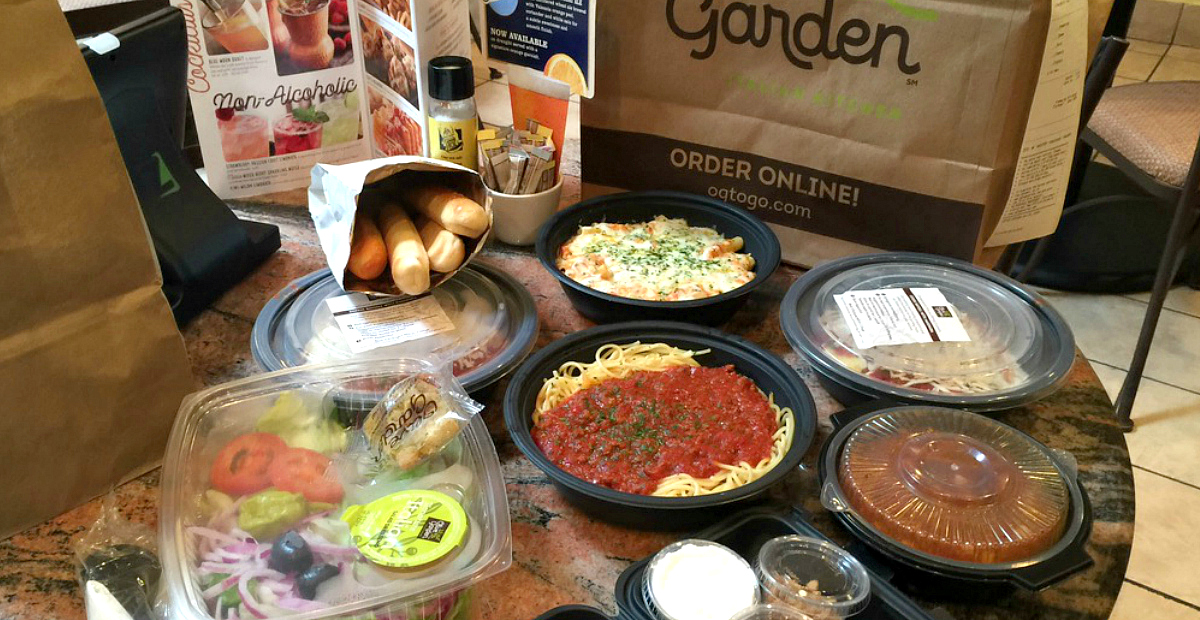 Olive Garden Fans! FOUR Entrees &  Breadsticks + Salads ONLY $20.98