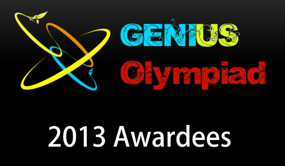 GENIUS Olympiad 2013 Awardees | Welcome to Maths24h !