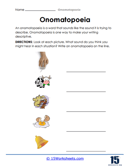 Onomatopoeia Worksheets - 15 Worksheets Library