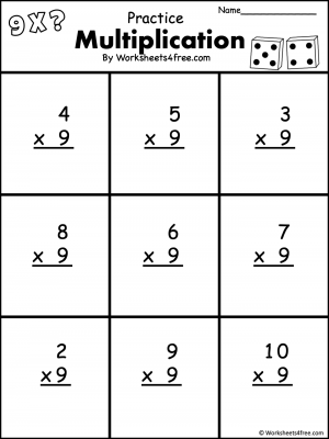 Multiplication - 1 Digit - Worksheets4Free - Free Worksheets