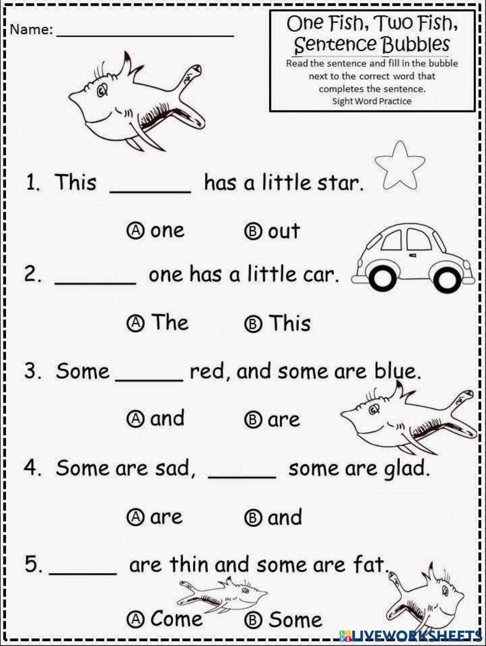 complete-the-sentences-dr-seuss-one-fish-two-fish-three-fish-worksheets-library for One Fish Two Fish Free Printables complete the sentences Dr seuss(one fish , two fish , three fish ... - Worksheets Library for One Fish Two Fish Free Printables