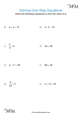 How to Solve One-Step Equations - Maths with Mum