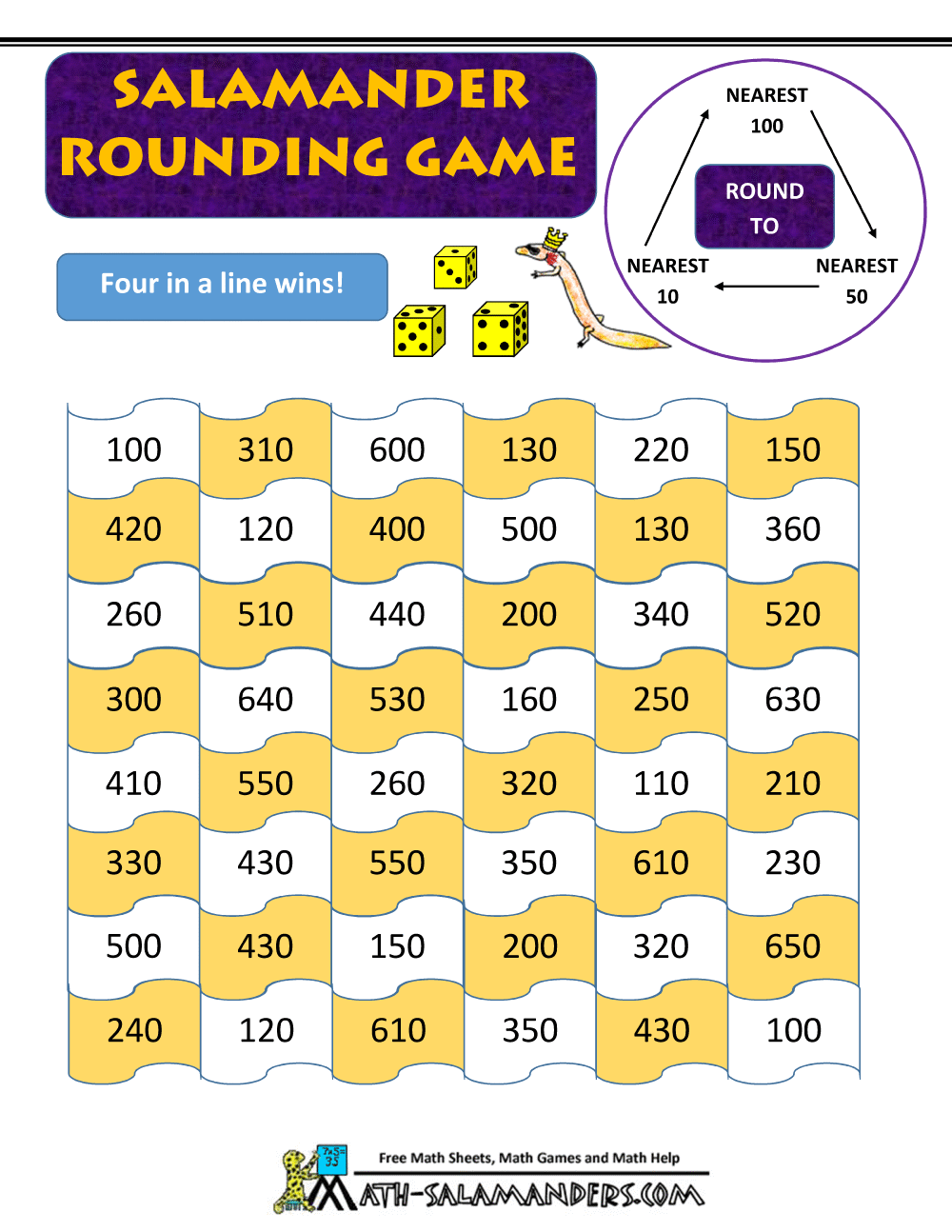 Math Games 4th Grade