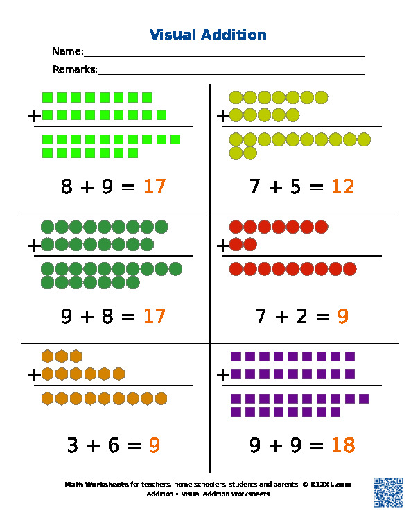 Free Addition interactive worksheets for homeschoolers, students ...