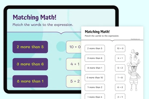 Addition Worksheets For Grade 1 | Online &  Interactive | Workybooks