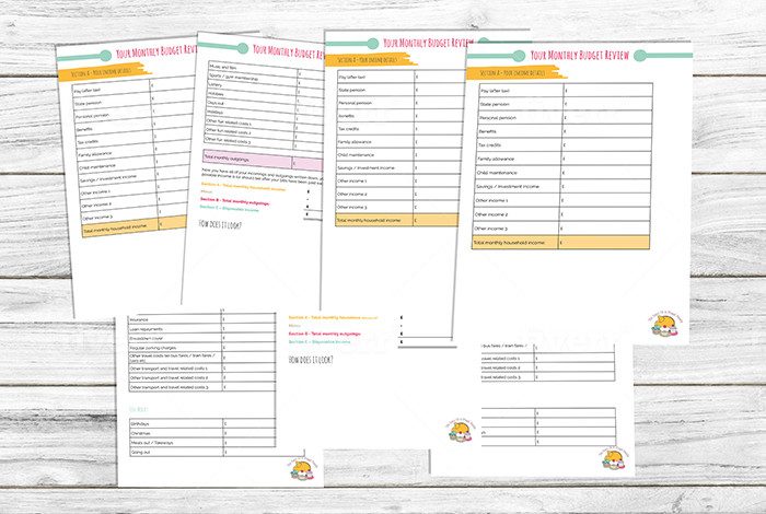 online budget planner printable